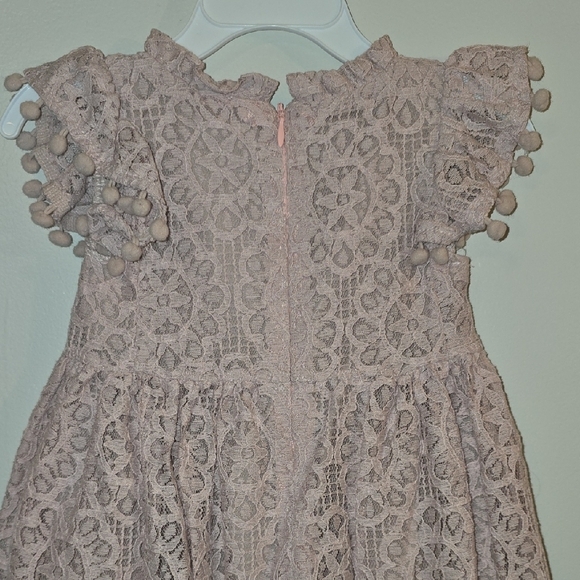 Charming Lace Kids Dress in Soft Blush Pink NWT LOT P - Picture 9 of 13